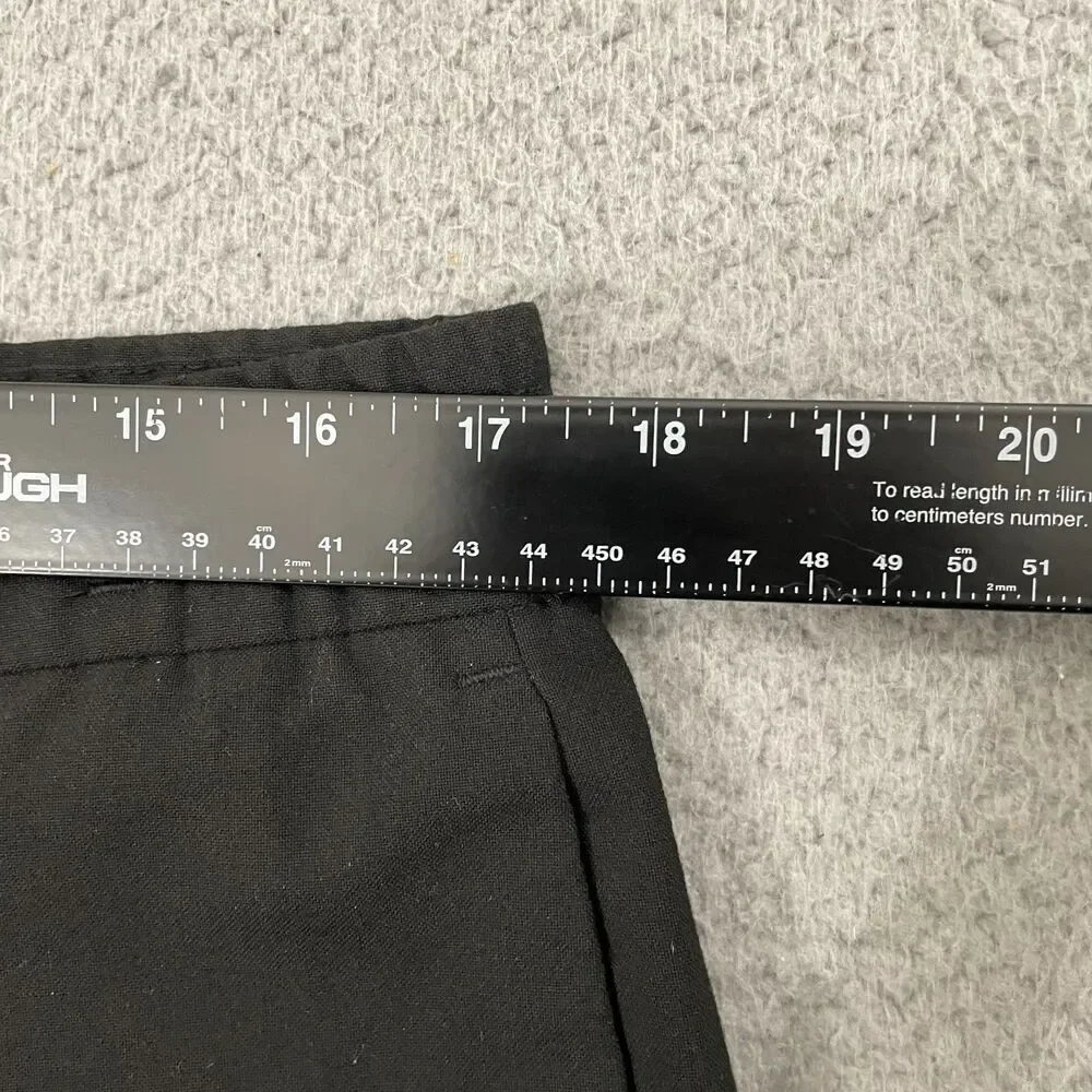 Banana Republic Mason Athletic‎ Tapered Pants Men 35x32 Black Flat Front Stretch